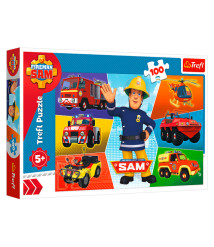 TF Puzzle - "100" - "Sams vehicles / Prism A&D Fireman Sam